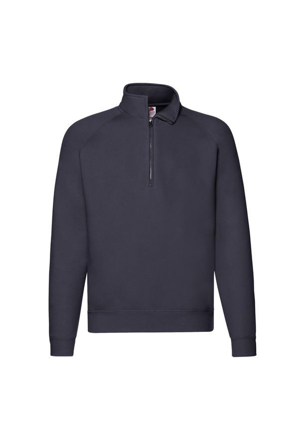 FRUIT OF THE LOOM - Bluza Unisex Premium Quarter Zip Raglan Dla Dorosłych. Kolor: niebieski. Długość rękawa: raglanowy rękaw