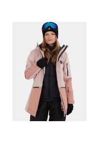 FUNDANGO - Kurtka Narciarska Damska Fundango Nashua ECO 3L. Kolor: różowy, biały, wielokolorowy. Materiał: materiał. Sezon: zima. Sport: narciarstwo #1