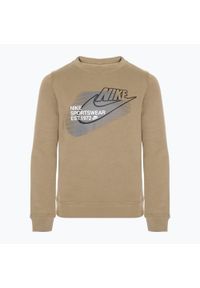 Bluza dziecięca Nike Sportswear Standard Issue Crew-Neck. Kolor: zielony