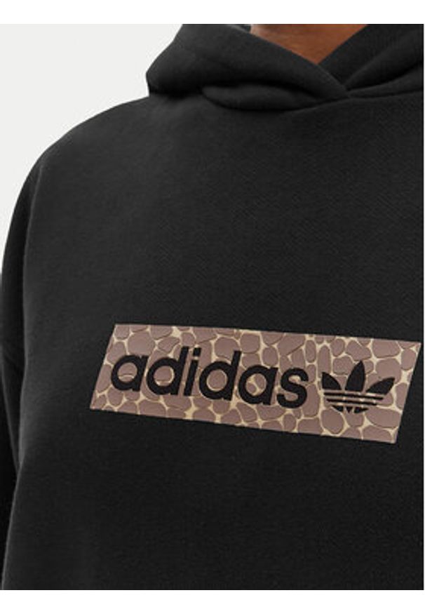 Adidas - adidas Bluza KD2823 Czarny Oversize. Kolor: czarny. Materiał: bawełna