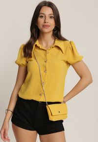 Renee - Żółta Koszula Peshohsa. Kolor: żółty. Długość: krótkie #3