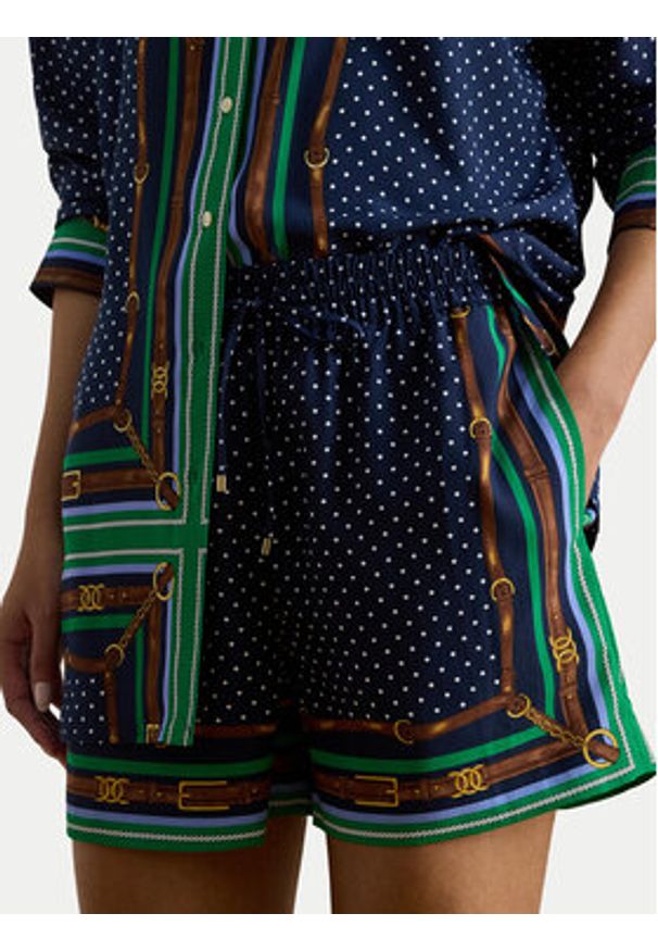 Lauren Ralph Lauren - LAUREN RALPH LAUREN Szorty materiałowe 200B20822001 Granatowy Regular Fit. Kolor: niebieski. Materiał: syntetyk
