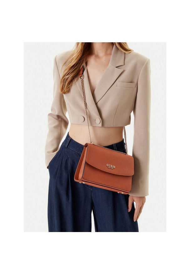 Torebka Guess. Kolor: brązowy