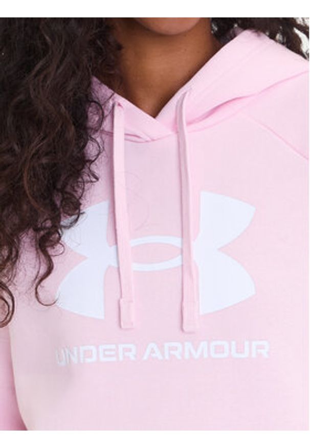 Under Armour Bluza Ua Rival Fleece Big Logo 1379501 Różowy Loose Fit. Kolor: różowy. Materiał: bawełna