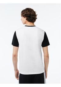 Lacoste T-Shirt TH1298 Biały Regular Fit. Kolor: biały. Materiał: bawełna #6
