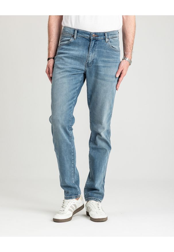 Wrangler - MESKIE SPODNIE WRANGLER RIVER GREY LIGHT 112373002