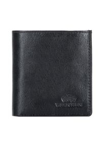 Wittchen - Mały skórzany portfel damski czarny. Kolor: czarny. Materiał: skóra