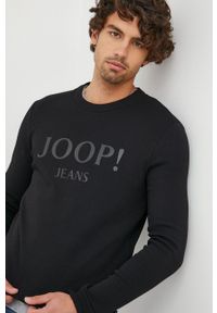 JOOP! - Joop! bluza bawełniana męska kolor czarny z nadrukiem. Kolor: czarny. Materiał: bawełna. Wzór: nadruk #1