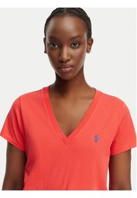 Polo Ralph Lauren T-Shirt 211B14611002 Czerwony Straight Fit. Typ kołnierza: polo. Kolor: czerwony. Materiał: bawełna #3