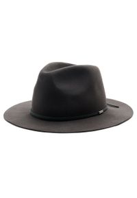 Kapelusz Brixton Wesley Packable Fedora 10762 Washed Black. Kolor: czarny. Materiał: materiał, wełna #1