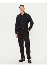 Hugo - HUGO Koszula Koey 50534124 Czarny Slim Fit. Kolor: czarny. Materiał: bawełna #3