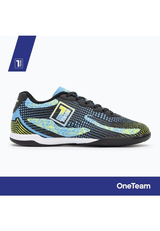 ONETEAM - Buty piłkarskie dziecięce OneTeam Robero Teen IC. Kolor: czarny. Sport: piłka nożna