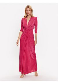Liu Jo Sukienka wieczorowa CF3223 J1923 Różowy Regular Fit. Kolor: różowy. Materiał: wiskoza. Styl: wizytowy
