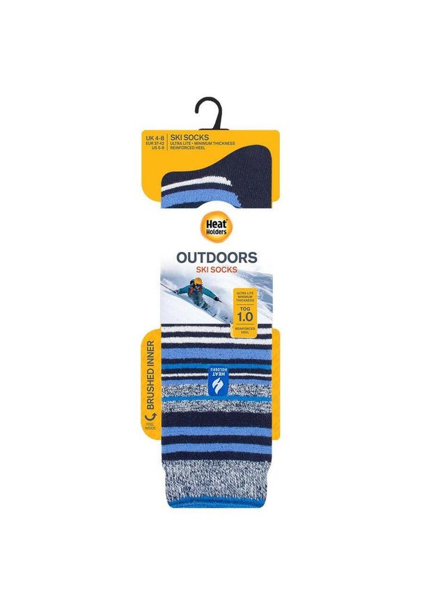 HEAT HOLDERS - Ciepłe skarpetki narciarskie dla maksymalnego komfortu po nartach 37-42. Kolor: niebieski, wielokolorowy, żółty. Materiał: akryl, nylon, elastan. Sport: narciarstwo