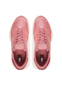 Tommy Jeans Sneakersy Tjw Cleated Runner EN0EN02788 Różowy. Kolor: różowy. Materiał: zamsz, skóra #4