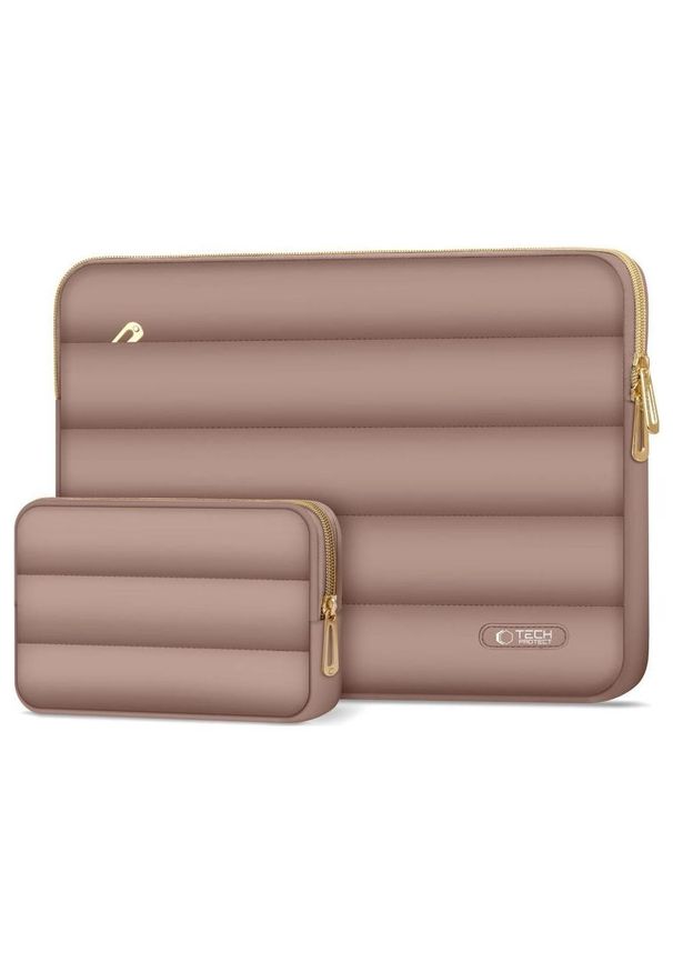 TECH-PROTECT - Wsuwka Tech-Protect Puffy 15''-16'' brązowy. Kolor: brązowy. Materiał: materiał. Styl: elegancki, casual