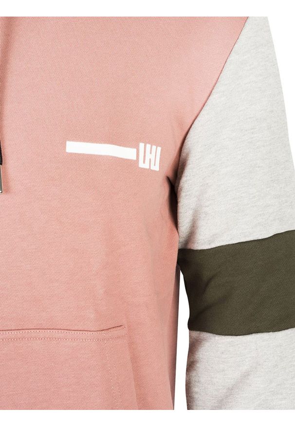Les Hommes Bluza | UHH302750M | Mężczyzna | Wielokolorowy. Okazja: na co dzień. Typ kołnierza: kaptur. Kolor: wielokolorowy. Materiał: bawełna. Wzór: nadruk. Styl: casual
