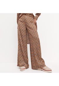 Reserved - Szerokie spodnie ze wzorem - Wielobarwny #1