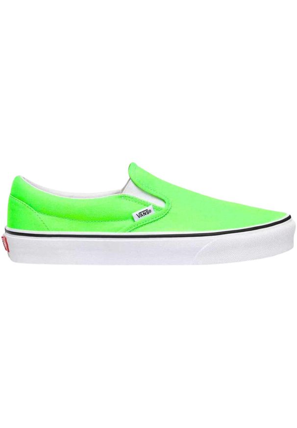 Buty do chodzenia dla dorosłych Vans Classic Slip-On wsuwane. Zapięcie: bez zapięcia. Kolor: zielony. Model: Vans Classic. Sport: turystyka piesza