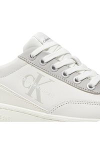 Calvin Klein Jeans Sneakersy Classic Cupsole Low Lace Lth Ml YW0YW01527 Biały. Kolor: biały