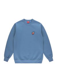 Prosto - Bluza męska PROSTO Crewneck Bazy. Kolor: niebieski