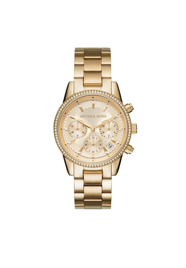 Michael Kors Zegarek Ritz MK6356 Złoty. Kolor: złoty