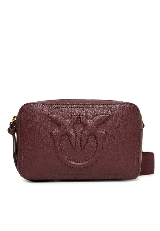 Pinko - PINKO Torebka Carrie Camera Bag Classic PE 25 PLTT 104336 A29Q Bordowy. Kolor: czerwony. Materiał: skórzane
