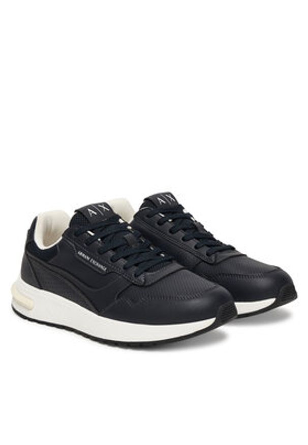 Armani Exchange Sneakersy XM002625 AF22779 ZB004 Granatowy. Kolor: niebieski. Materiał: skóra