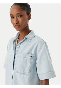 TOMMY HILFIGER - Tommy Hilfiger Koszula jeansowa WW0WW49573 Niebieski Relaxed Fit. Kolor: niebieski. Materiał: jeans #4