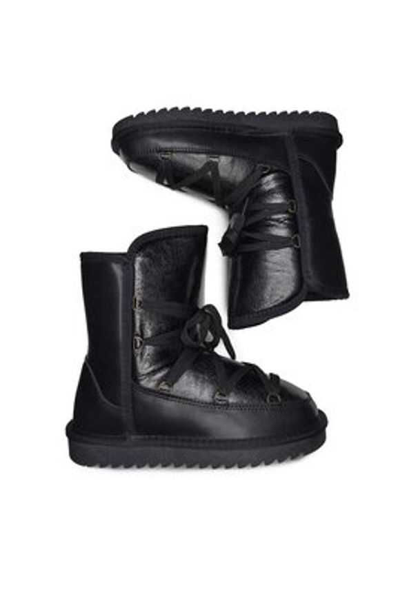 Lasocki Śniegowce WFA1634-11Z Czarny. Kolor: czarny. Materiał: skóra