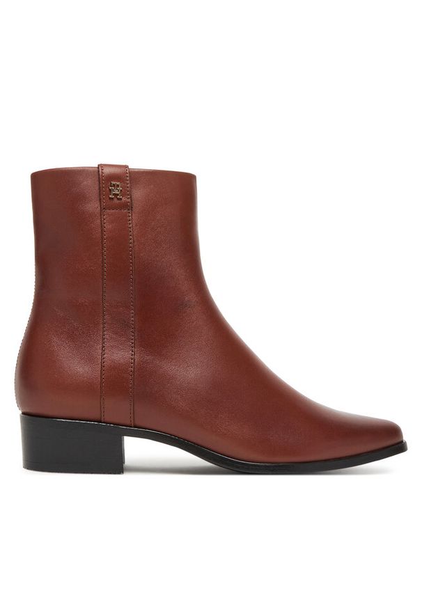 TOMMY HILFIGER - Botki Tommy Hilfiger. Kolor: brązowy