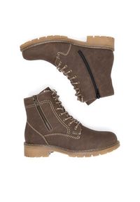 Rieker Trzewiki Y9134-25 Brązowy. Kolor: brązowy. Materiał: materiał #6