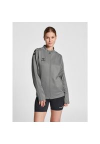 Bluza sportowa damska Hummel half zip Core XK. Kolor: szary. Materiał: dresówka