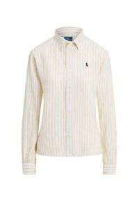 Polo Ralph Lauren Koszula 211935130504 Beżowy jasny Relaxed Fit. Typ kołnierza: polo. Kolor: beżowy. Materiał: len #2