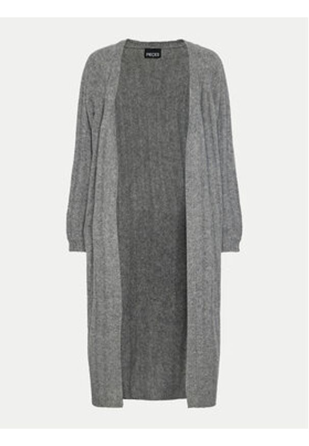 Pieces Kardigan Maggy 17150959 Szary Loose Fit. Kolor: szary. Materiał: syntetyk
