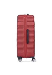 Ochnik - Komplet walizek na kółkach 19''/24''/28''. Kolor: czerwony. Materiał: materiał, poliester, guma, kauczuk #4