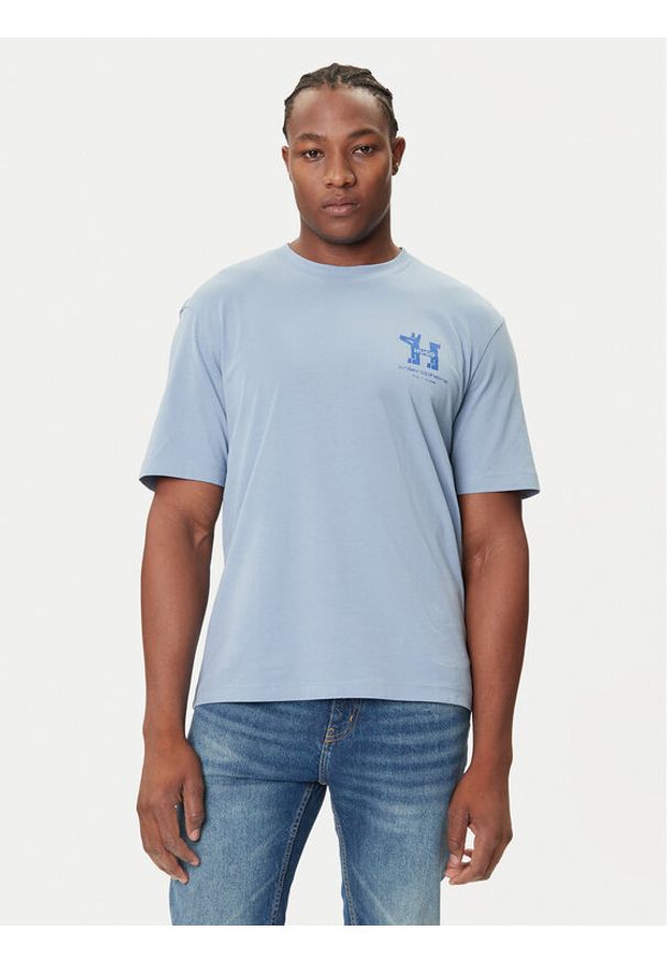 Hugo - HUGO T-Shirt Nedix 50543483 Błękitny Regular Fit. Kolor: niebieski. Materiał: bawełna