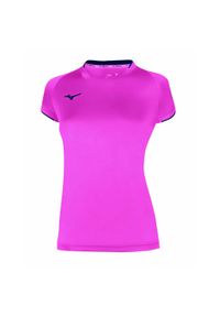 Mizuno - Koszulka mizuno femme Core. Kolor: niebieski, wielokolorowy, różowy. Sport: bieganie, fitness #1