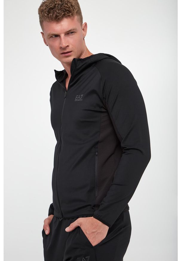 EA7 Emporio Armani - Bluza męska z kapturem EA7 EMPORIO ARMANI. Typ kołnierza: kaptur