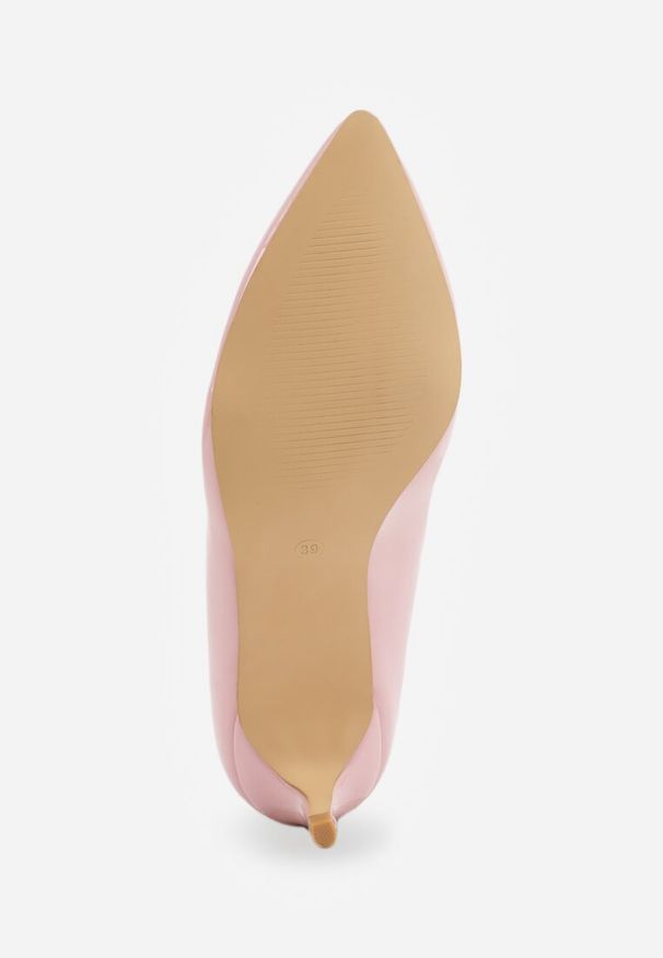 Renee - Różowe Czółenka Vices na Szpilce ze Skórzaną Wkładką Caronella. Okazja: na co dzień. Nosek buta: szpiczasty. Kolor: różowy. Materiał: skóra. Obcas: na szpilce. Styl: casual, elegancki