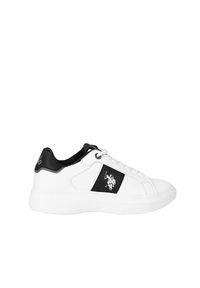 U.S. Polo Assn. Sneakersy "Jewel 008M" | S21615 | Jewel 008M | Mężczyzna | Biały. Kolor: biały. Materiał: skóra ekologiczna. Wzór: nadruk, aplikacja