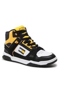 Tommy Jeans Sneakersy Mid Cut Skater EM0EM01108 Czarny. Kolor: czarny. Materiał: skóra #2