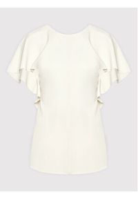 Victoria Victoria Beckham Bluzka Drape 1122WTP003178B Żółty Regular Fit. Kolor: żółty. Materiał: wiskoza #3