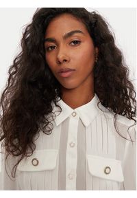 Morgan Koszula 232-CLOCLO Biały Regular Fit. Kolor: biały. Materiał: syntetyk #5