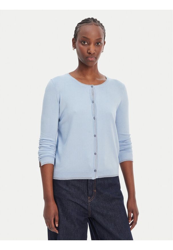 Liu Jo Kardigan WA6280 MS49I Niebieski Regular Fit. Kolor: niebieski. Materiał: wiskoza