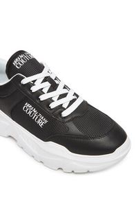 Versace Jeans Couture Sneakersy 78YA3SC1 Czarny. Kolor: czarny. Materiał: skóra #5