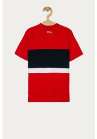 Fila - T-shirt dziecięcy 134-164 cm. Okazja: na co dzień. Kolor: czerwony. Materiał: bawełna, dzianina. Wzór: nadruk. Styl: casual #3