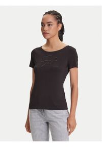 EA7 Emporio Armani T-Shirt 7W000184 AF10373 UC001 Czarny Regular Fit. Kolor: czarny. Materiał: bawełna #1