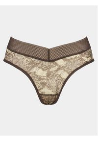 Gossard Figi brazylijskie Glossies Snake 13014 Szary. Kolor: szary. Materiał: syntetyk