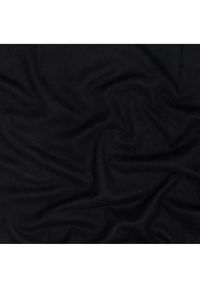Ochnik - Czarny szalik damski z logo OCHNIK. Kolor: czarny. Materiał: poliester. Wzór: haft. Sezon: zima. Styl: klasyczny #3